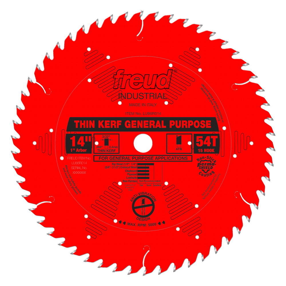 Freud LU86R014 14" Thin Kerf General Purpose Blade