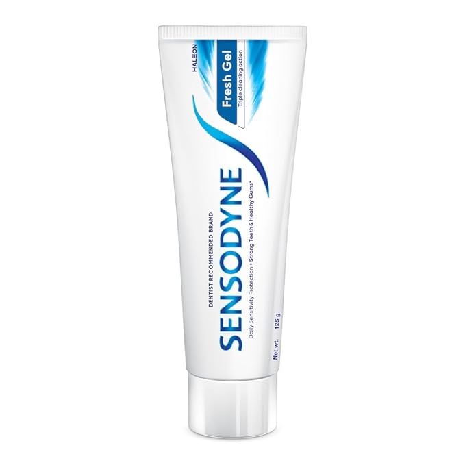 Sensodyne Toothpaste Fresh Gel | Daily Sensitivity Relief Tooth Paste Combo Pack - 250gm