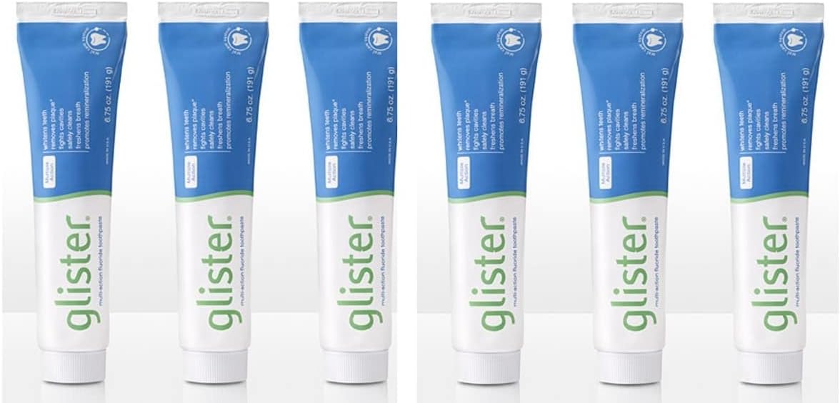 Glister Multi-Action Fluoride Toothpaste 2.3 ounce. (6-pack)