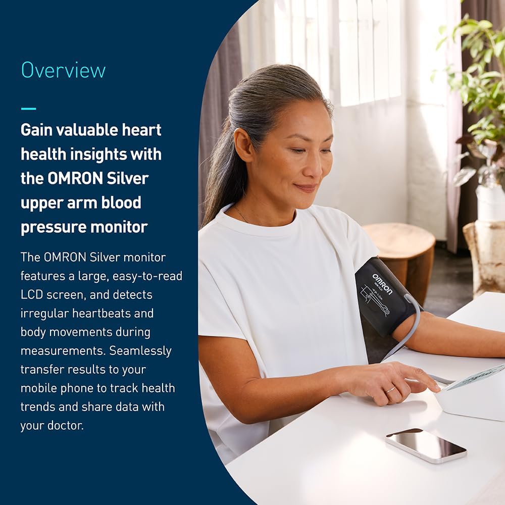 Omron BP5255 Silver Blood Pressure Monitor
