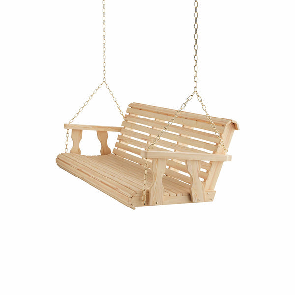 P2P Casual 6 Foot Unfinished Roll Back Porch Swing