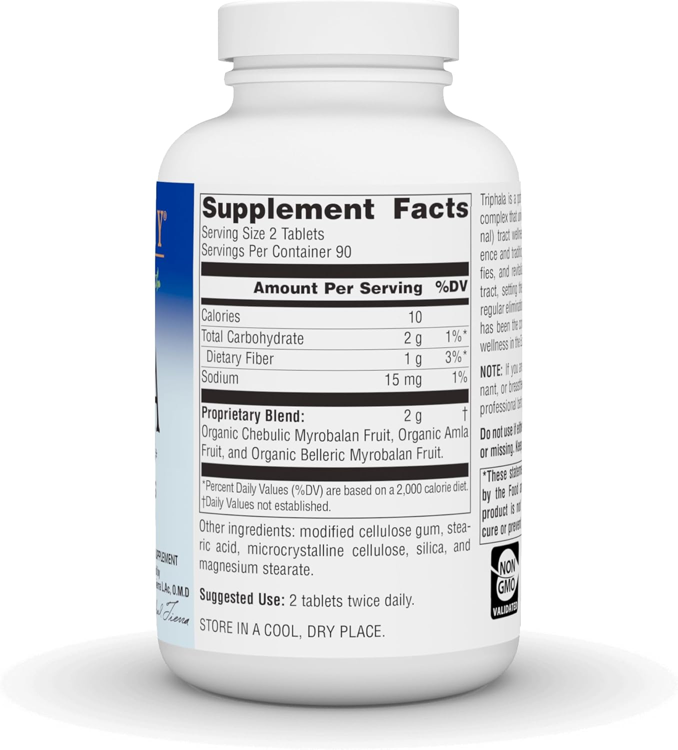 Planetary Herbals Triphala Internal Cleanser 1000mg for GI Tract Wellness - 180 Tablets