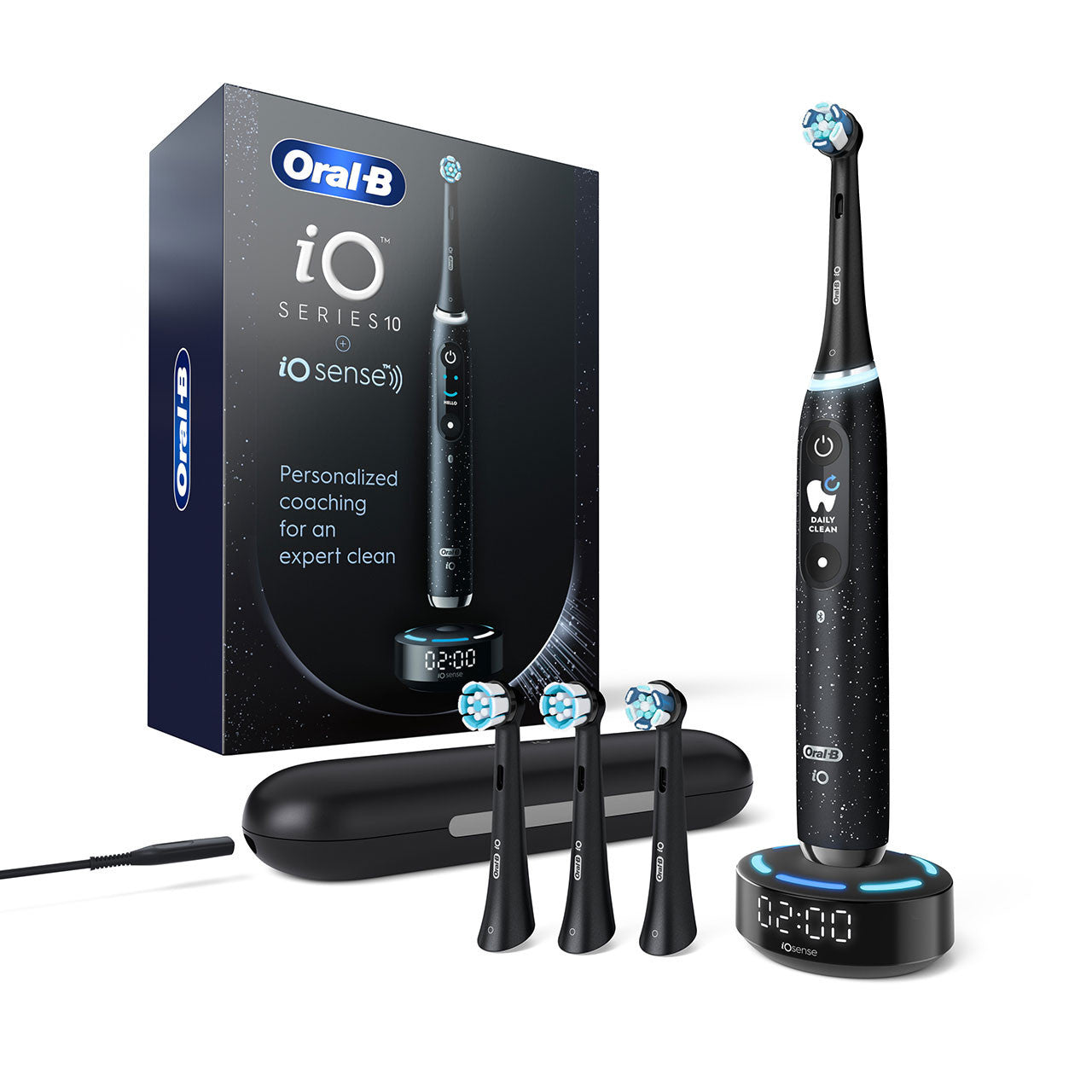 Oral-B iO Series 10 Rechargeable Electric Toothbrush, Cosmic Black