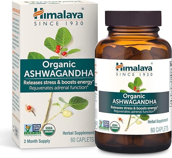 Himalaya Organic Ashwagandha Root, 60 Day Supply
