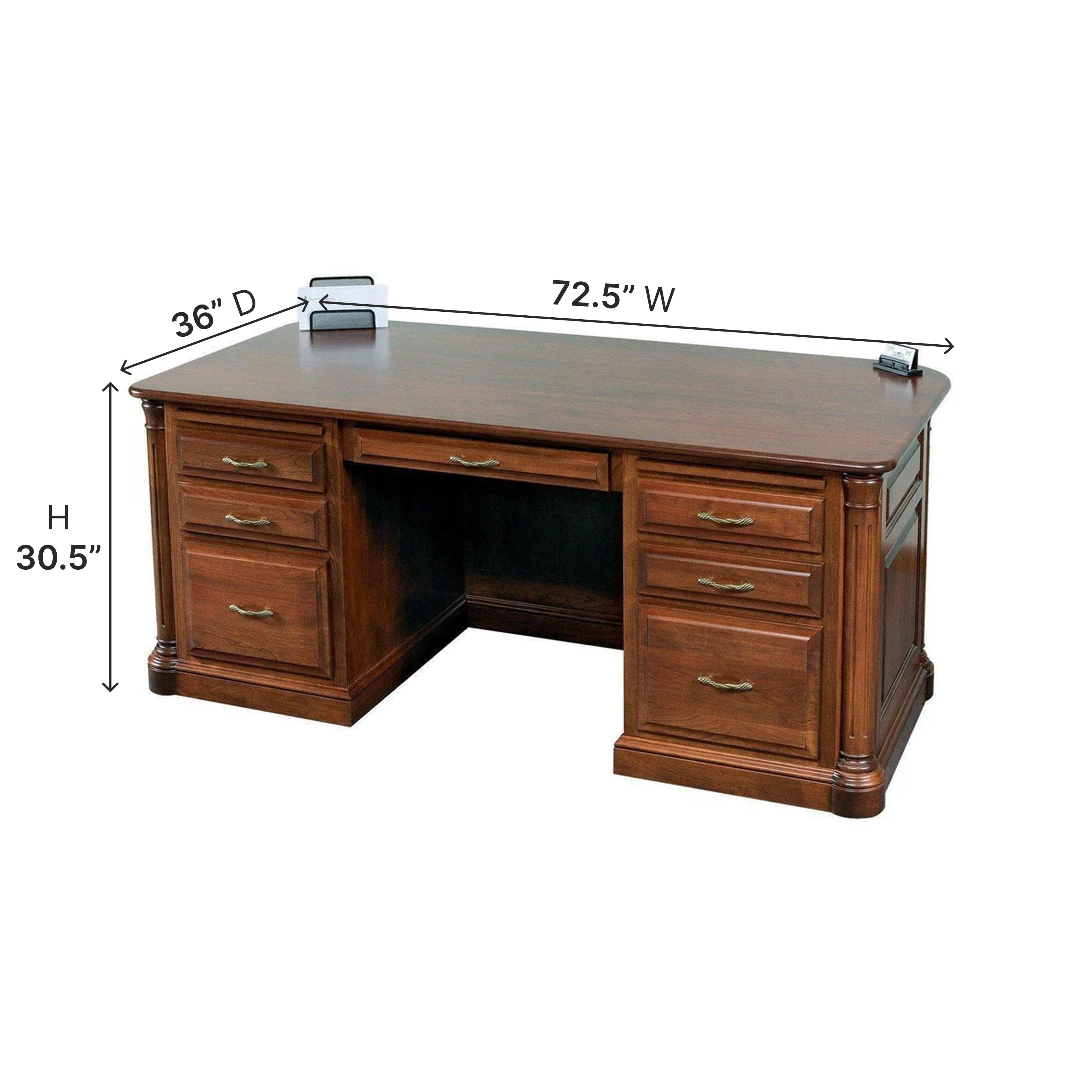 Amish Jefferson Executive Desk