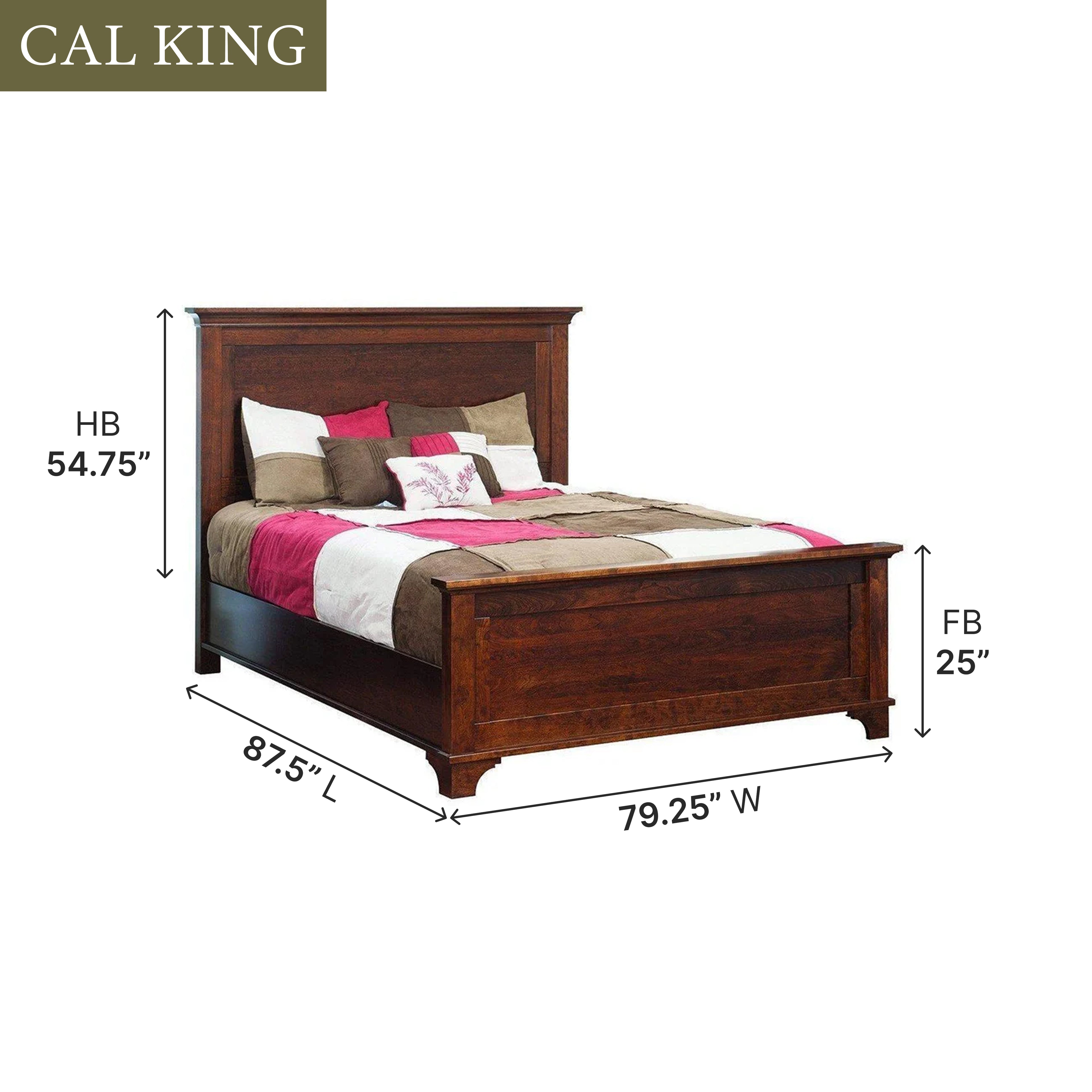 Amish Arlington Panel Bed
