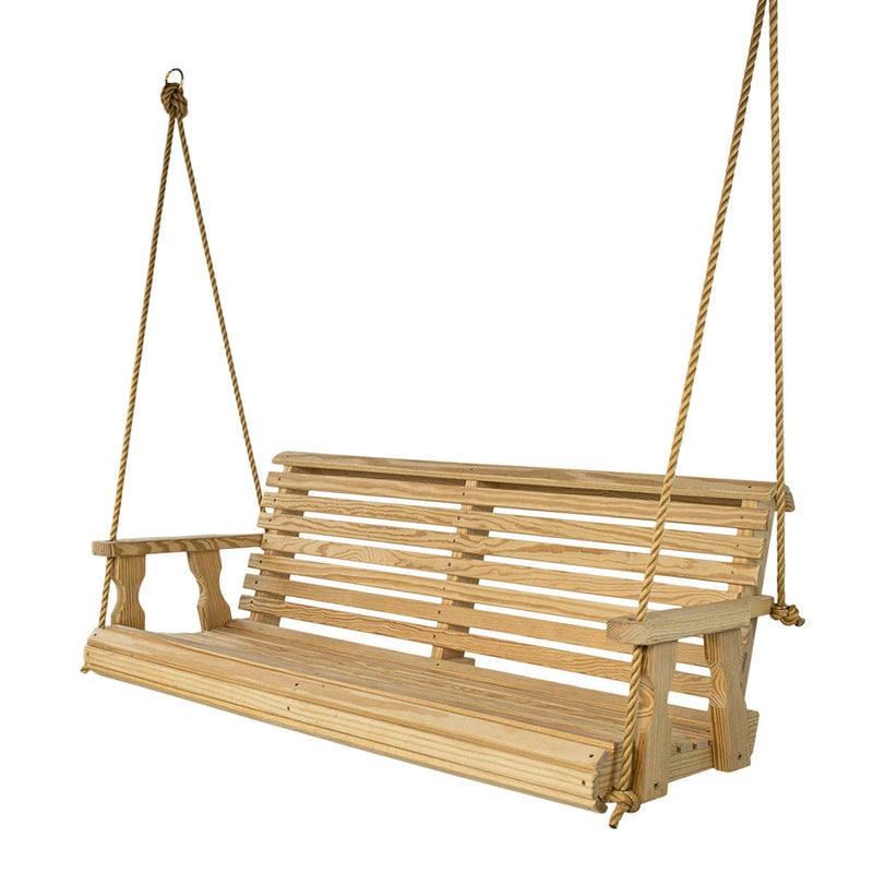 P2P Casual 4 Foot Unfinished Roll Back Porch Swing