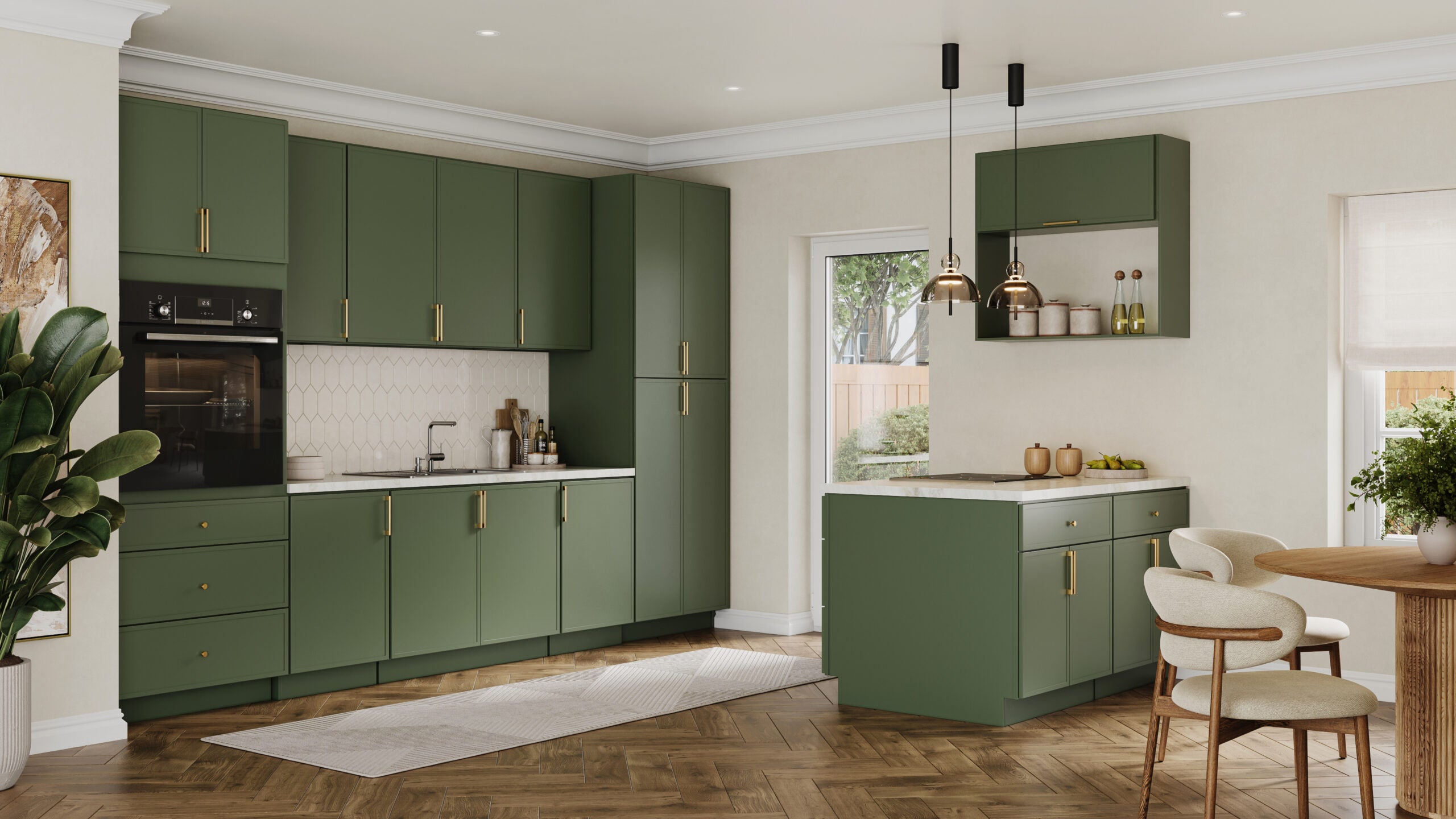 Highland Cabinetry Inc Nano Green Cabinets