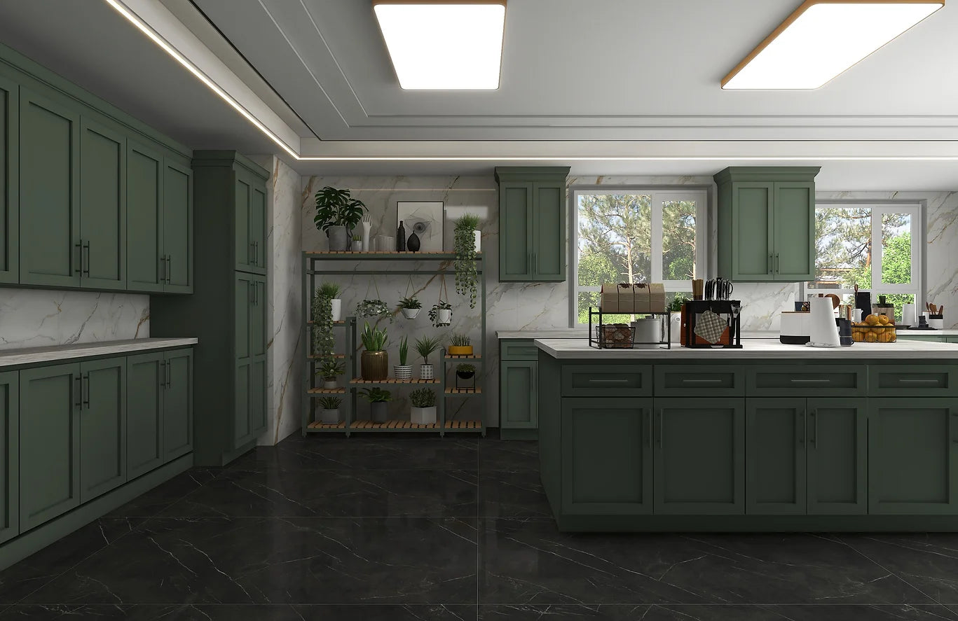 Highland Cabinetry Inc Nano Green Cabinets