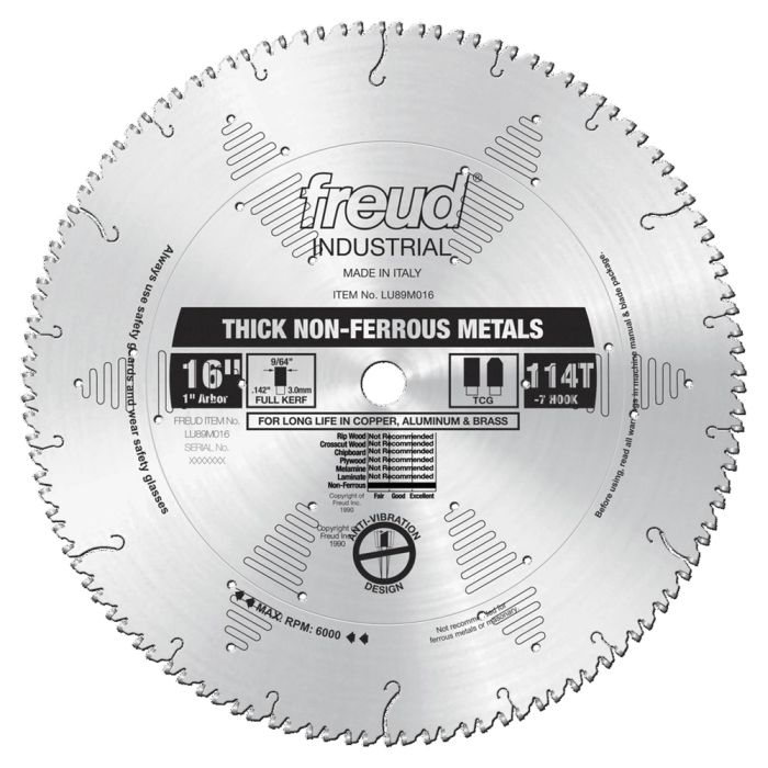 Freud LU89M016 16" Heavy Duty Circular Saw Blade