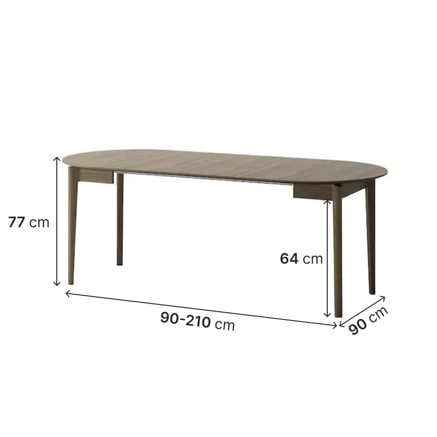 Plot PT-05 Extendable Dining Table 90cm