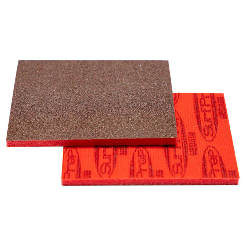 Wur Fine Aluminum Oxide ProFoam Sanding Pad, 3" x 4" x 5mm (25/Box)