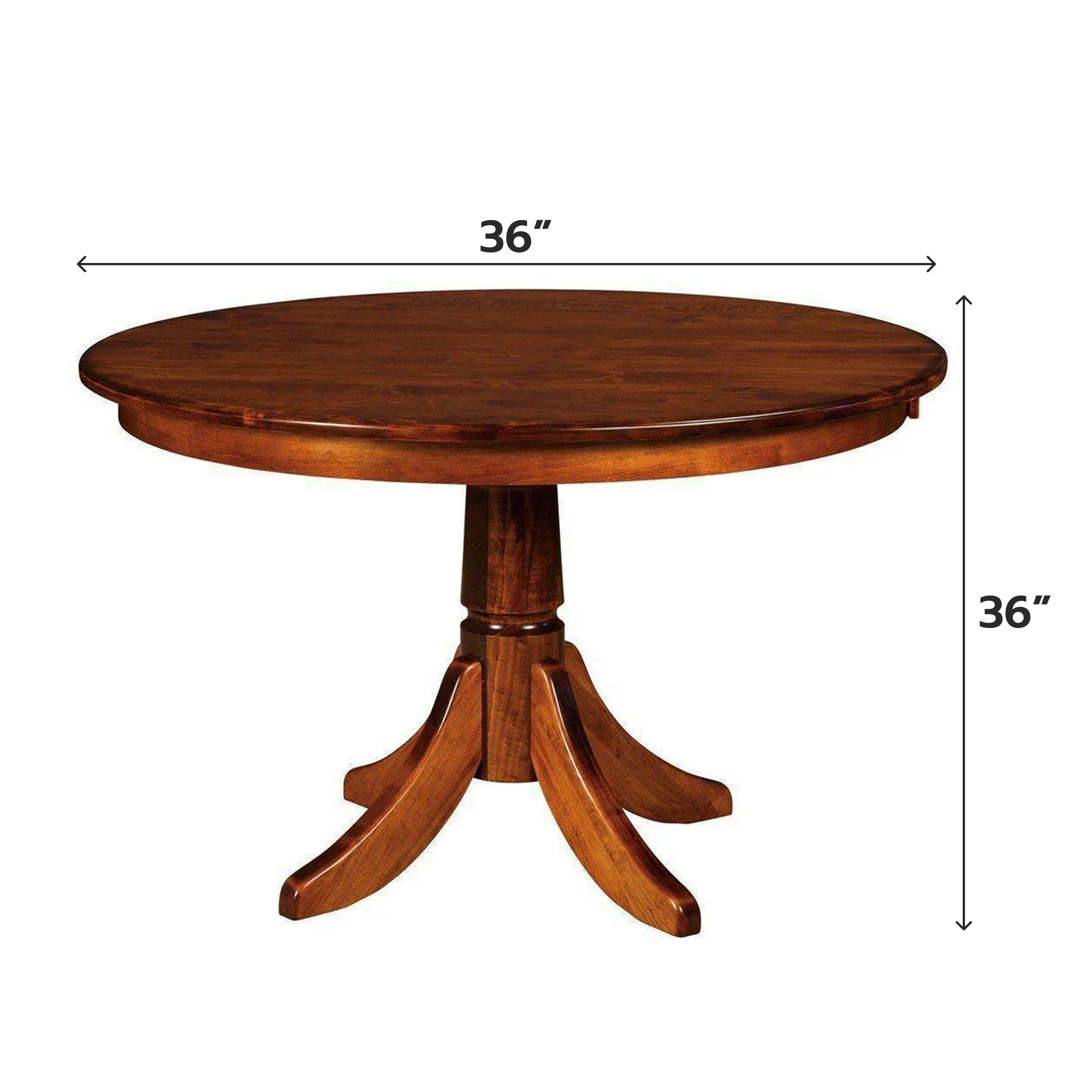 TAH Classic Shaker Single Pedestal Table