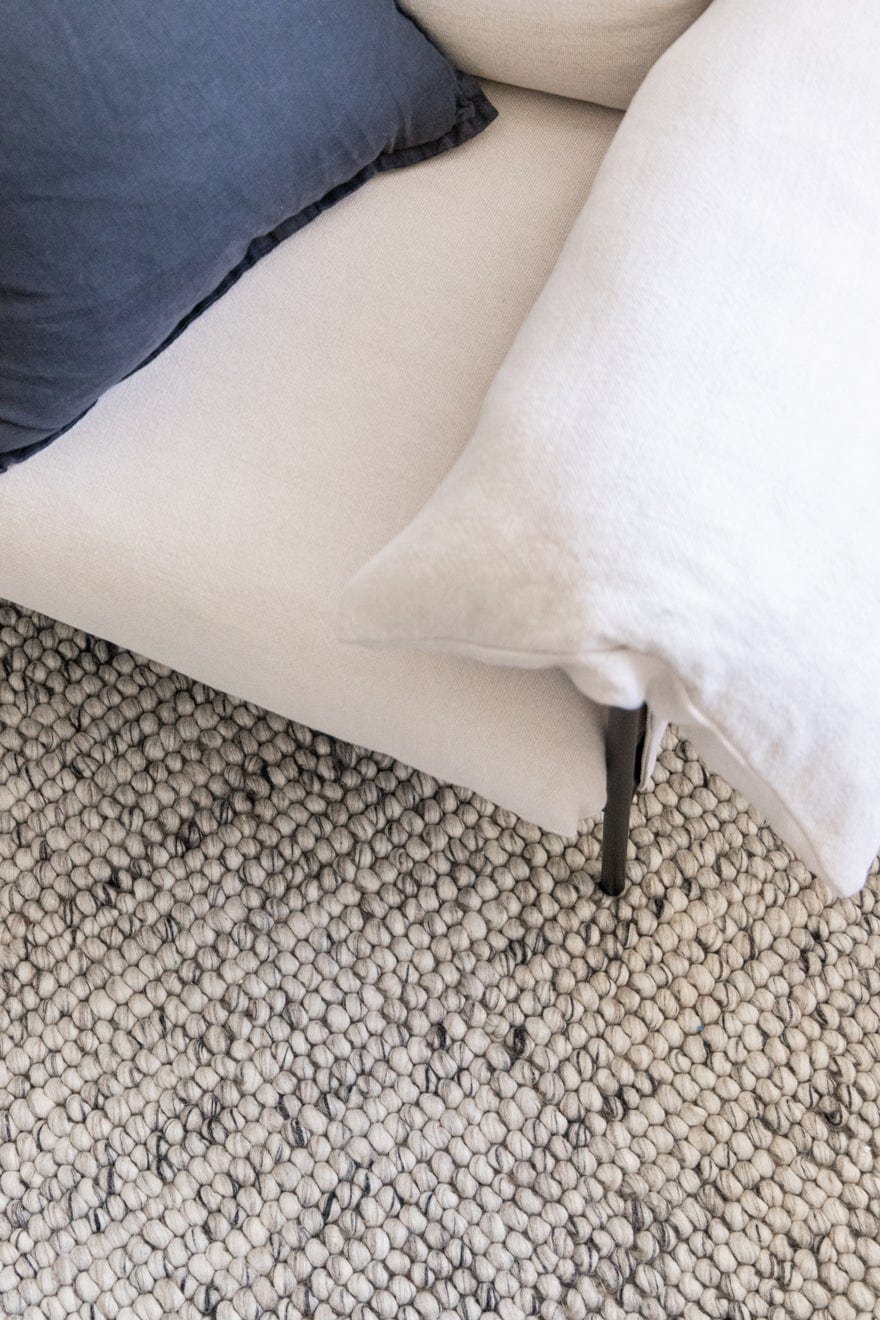 MA Azizah Marble Grey Looped Wool Rug