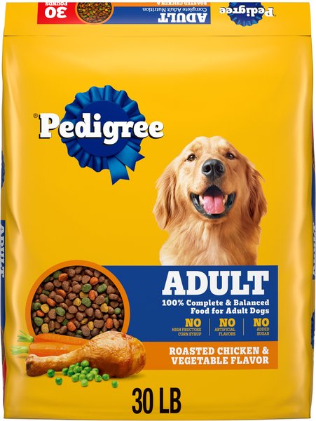 Pedigree Complete Nutrition Roasted Chicken & Vegetable Flavor Dog Kibble Adult Dry Dog Food - 30 lb