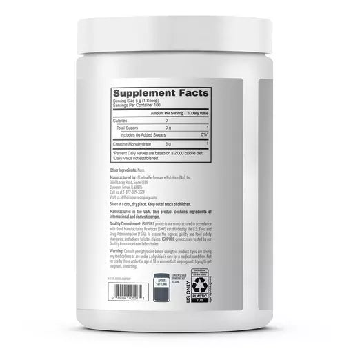 Isopure Creatine Monohydrate - Unflavored | 1.1 lb
