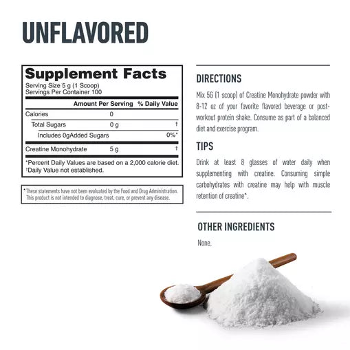 Isopure Creatine Monohydrate - Unflavored | 1.1 lb