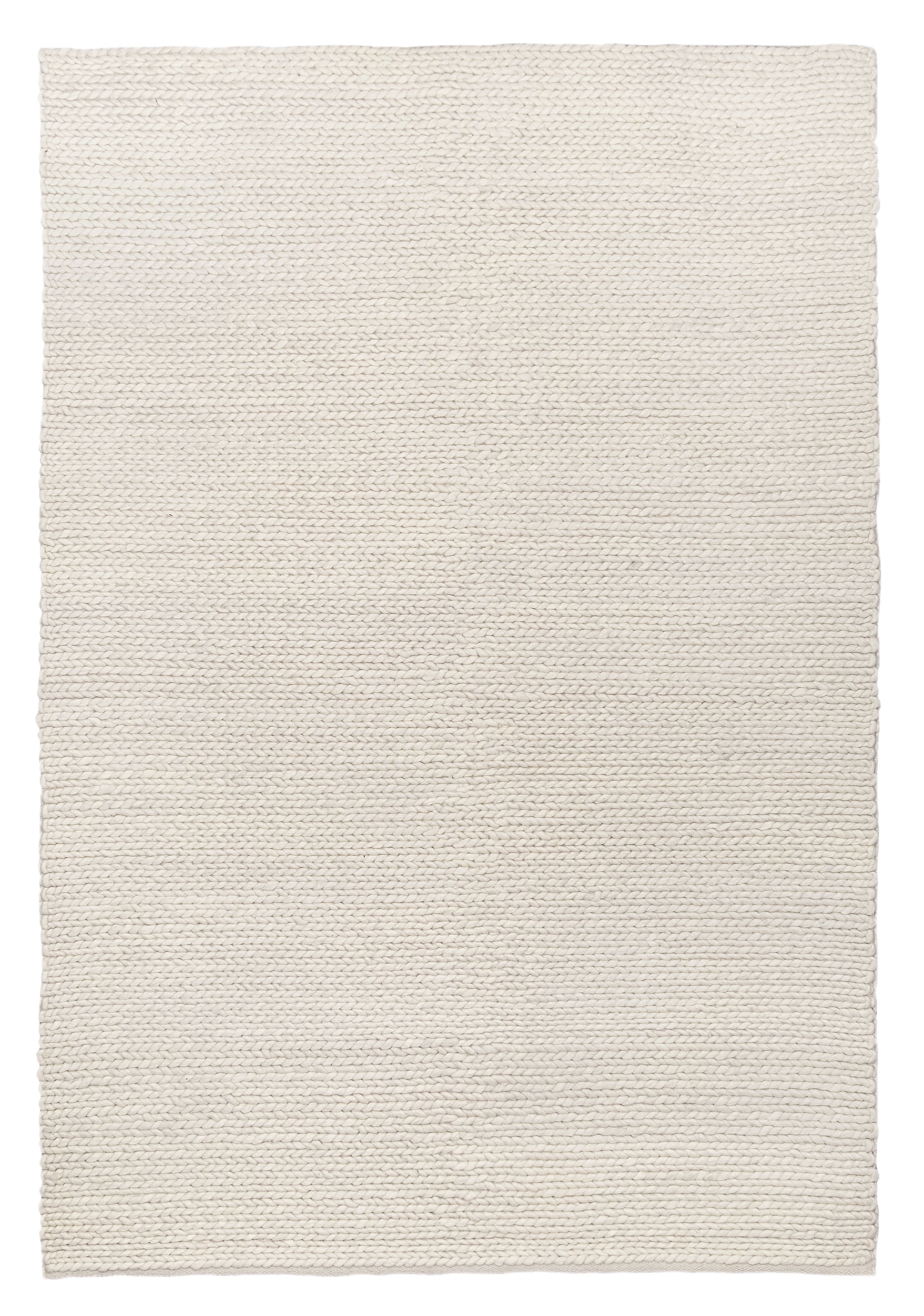 MA Laila Ivory Braided Wool Rug