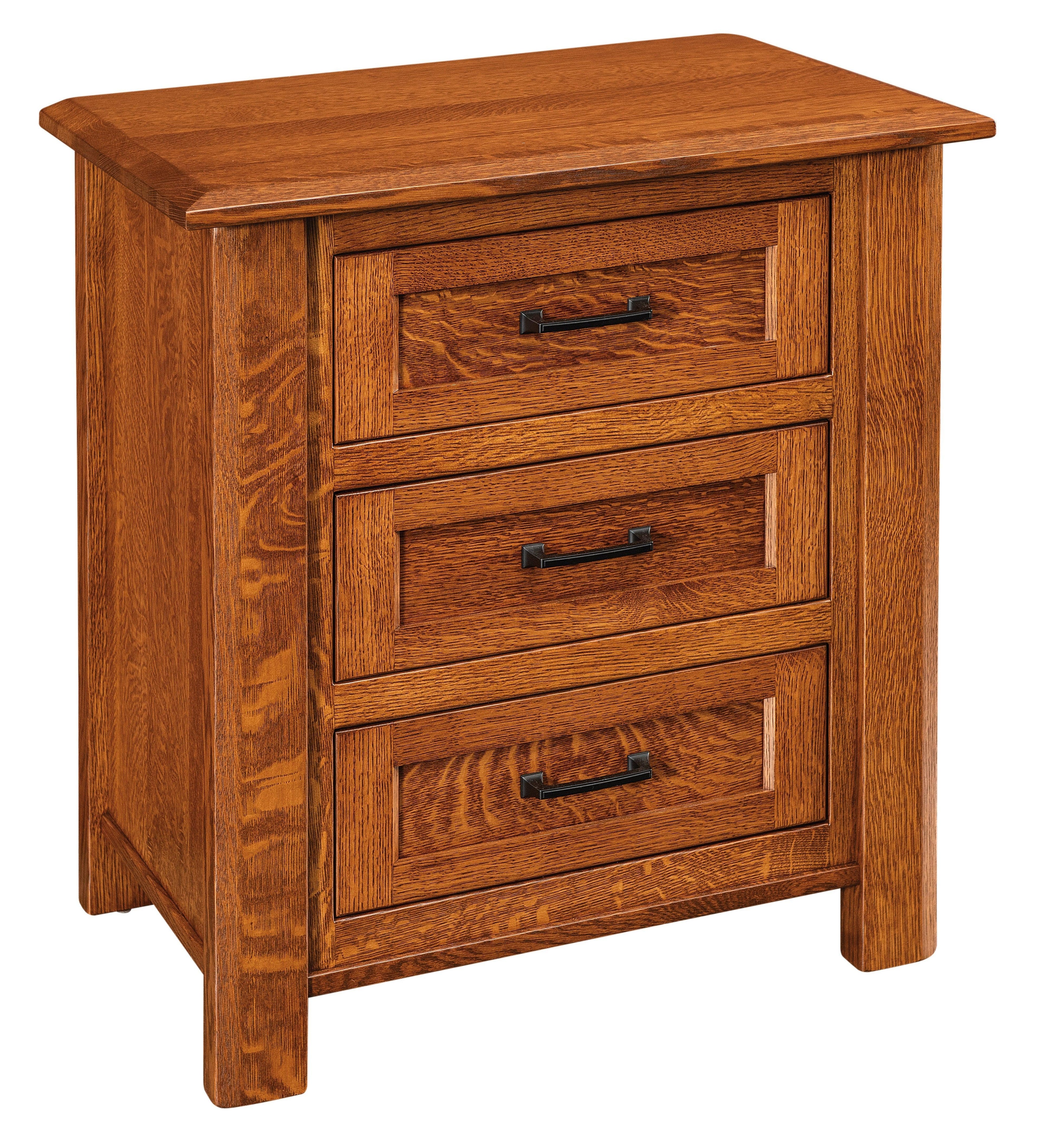 TAH Hudson Three Drawer Nightstand