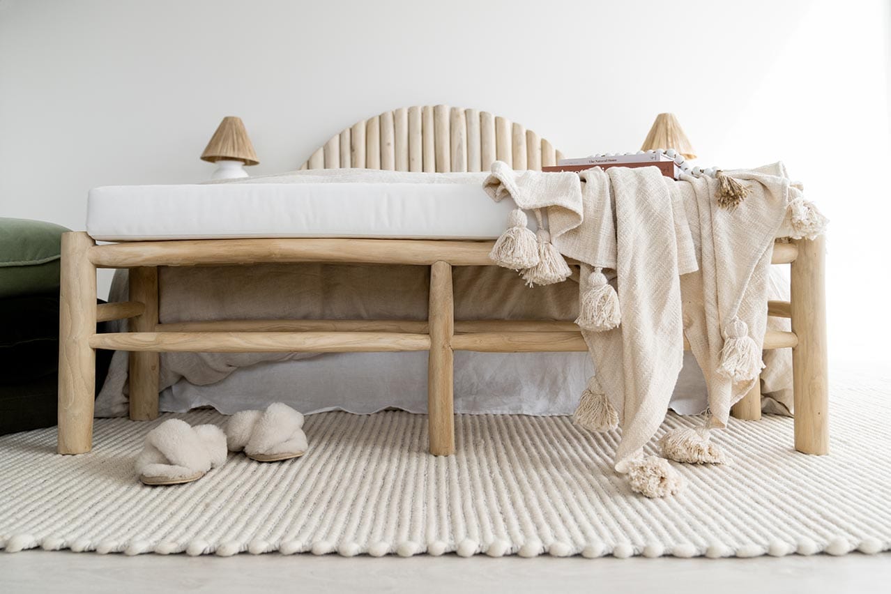 MA Pella Cream and Grey Textured Flatweave Rug