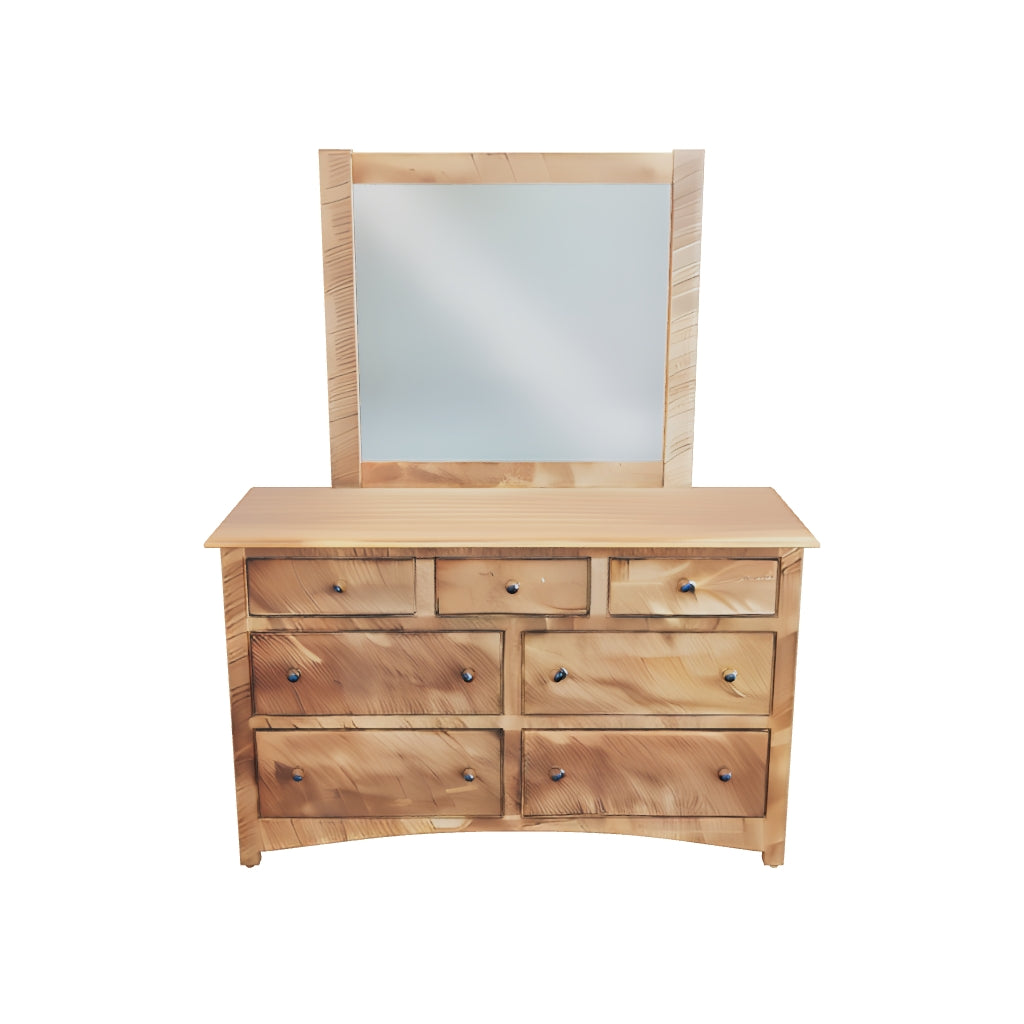 Amish Troy Simplicity Seven Drawer Dresser