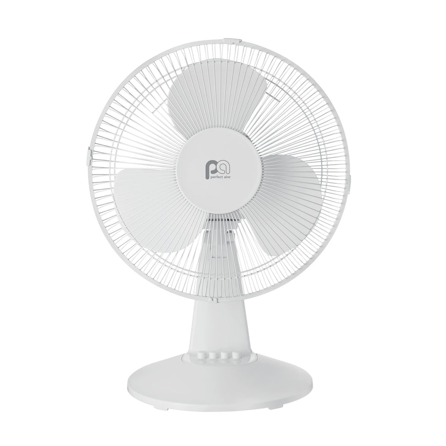 PA 12" Table Top Fan with 3 Cooling Speeds and Oscillation Function