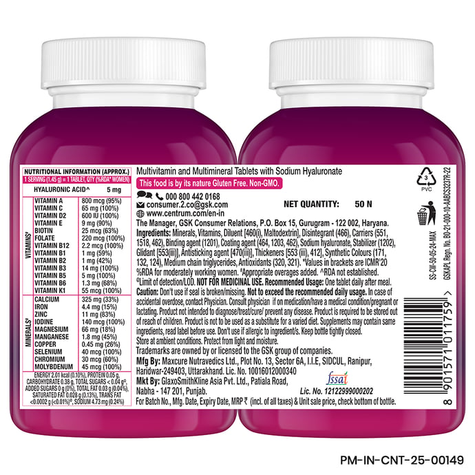 Centrum Women 50 Tablets